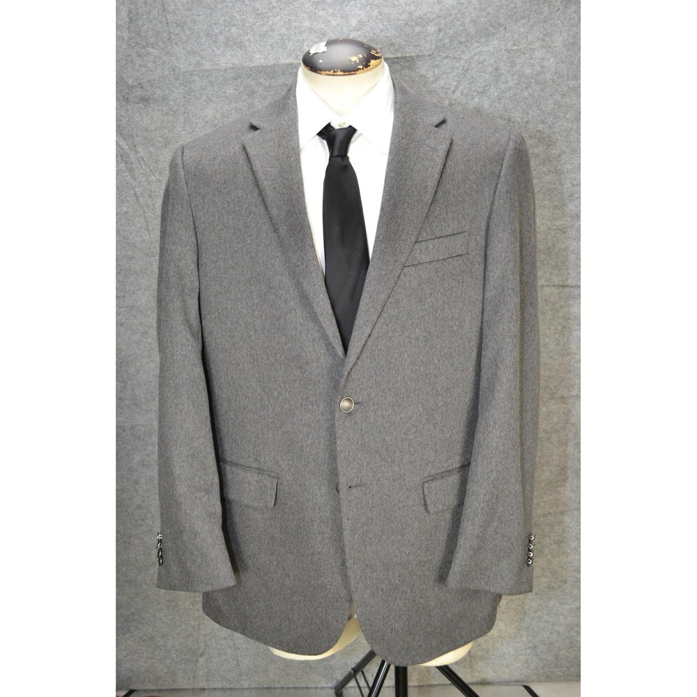 Joseph Abboud Blazer Men 42L Gray Tollegno 1900 Italian Pure Cashmere Sport Coat